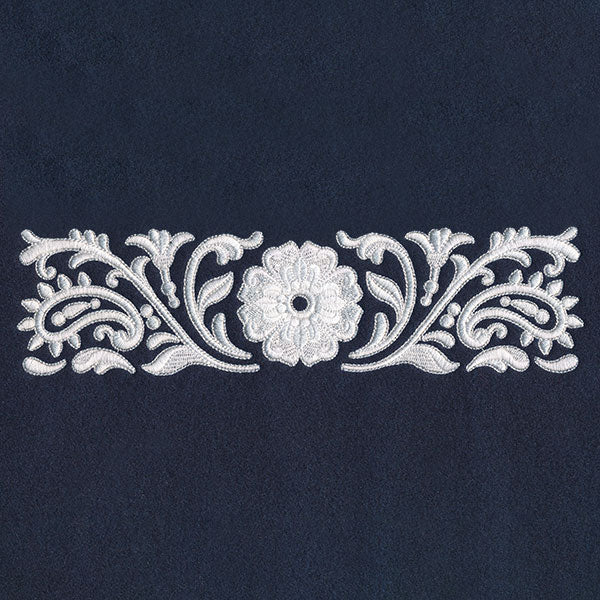 Exquisite Western Paisley Border (Whitework) - Image 2