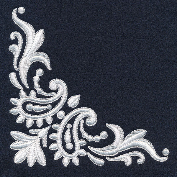 Exquisite Western Paisley Corner (Whitework) - Image 7