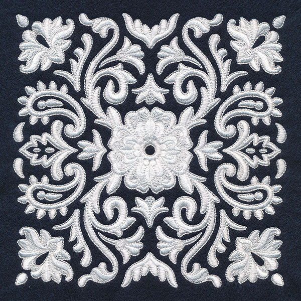 Exquisite Western Paisley Feature (Whitework) - Image 3
