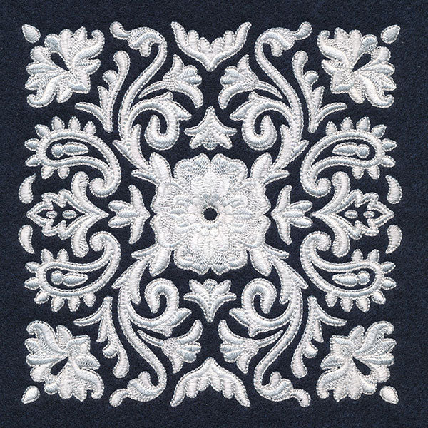 Exquisite Western Paisley Feature (Whitework) - Image 5