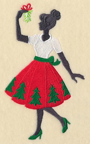 Fa La La Fashionista with Mistletoe - Image 3