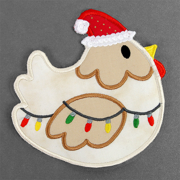 Fa-la-la Festive Chicken Trivet (In-the-Hoop) - Image 5