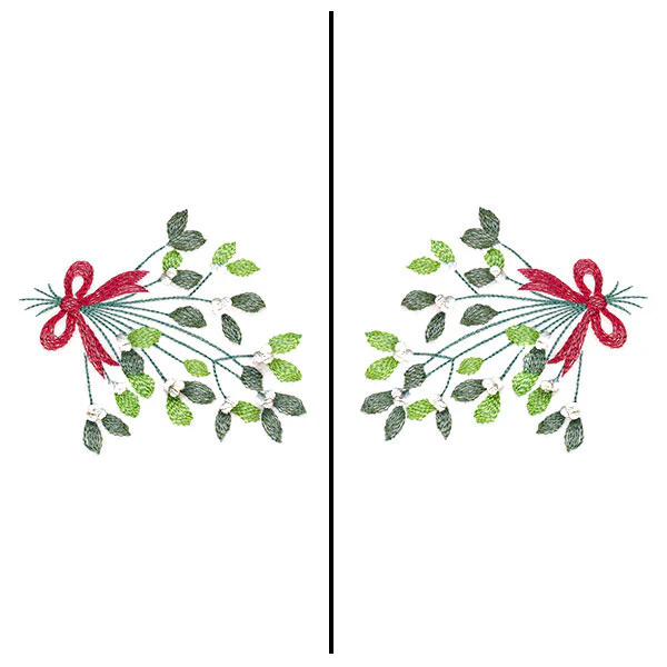 Fa-la-la Festive Mistletoe Mask Motif - Image 4
