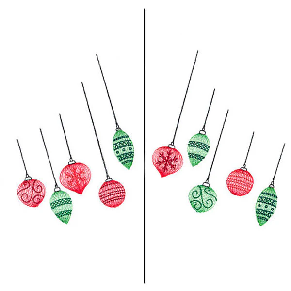 Fa-la-la Festive Ornament Mask Motif - Image 5
