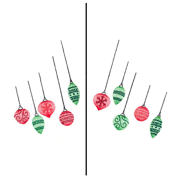 Fa-la-la Festive Ornament Mask Motif - Image 7