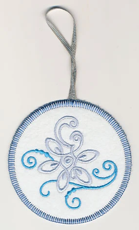 Fa La La Filigree Snowflake 1 Ornament (In-the-Hoop)