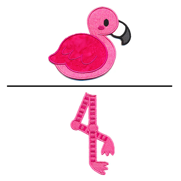 Fabulous Flamingo Towel Topper (In-the-Hoop) - Image 4