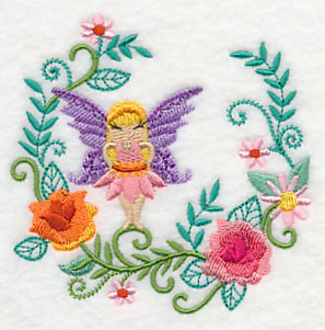 Fairy Carrie with Carnation Wreath - Image 5