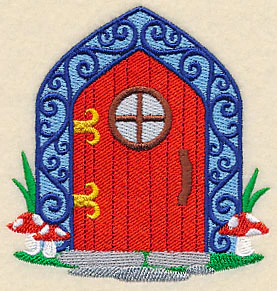Fairy Door with Toadstools - Image 3