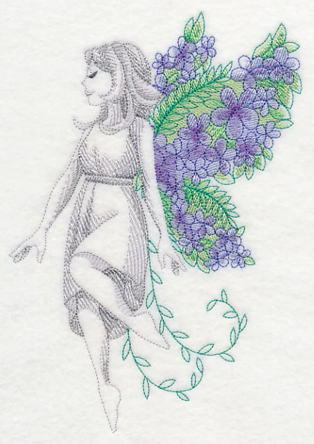 Fairy with Flower Wings - Image 2