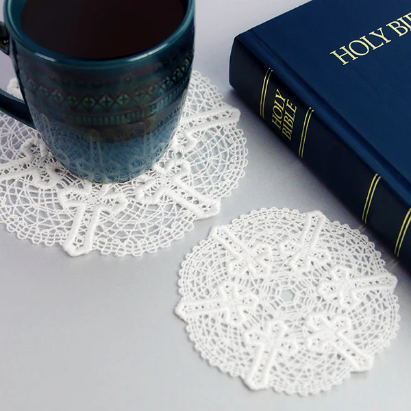 Faithful Cross Doily (Battenburg Lace) - Image 3