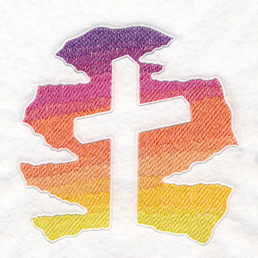 Faithful Cross Silhouette (Embossed) - Image 5