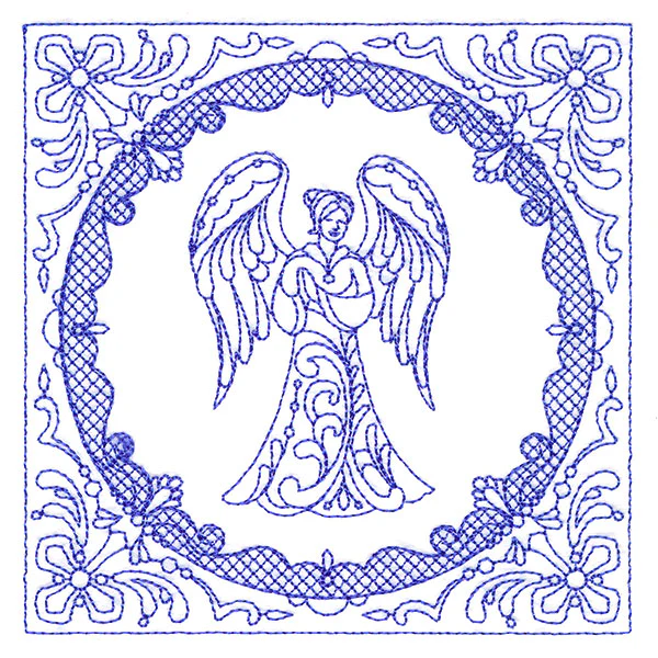 Faithful Stitches - Angel (Trapunto) - Image 7