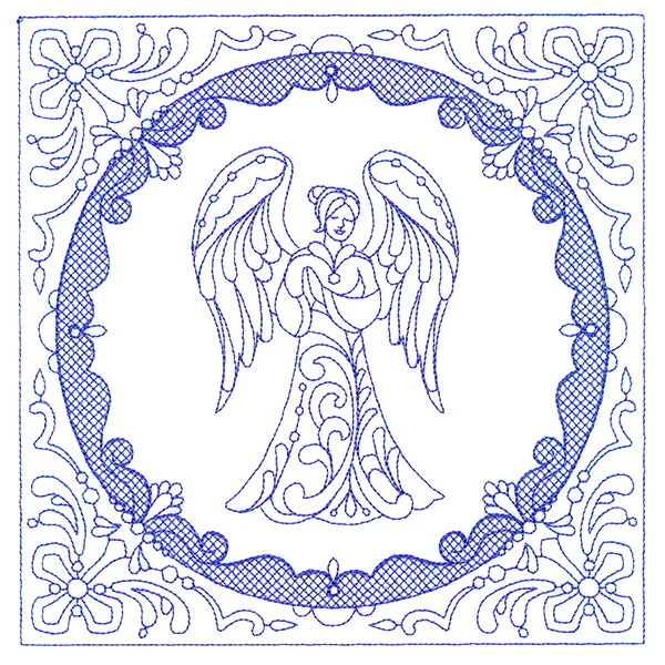 Faithful Stitches - Angel (Trapunto) - Image 9