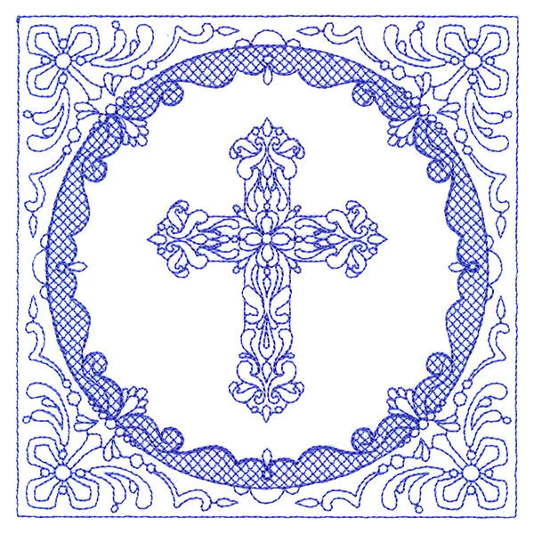 Faithful Stitches - Cross (Trapunto) - Image 5