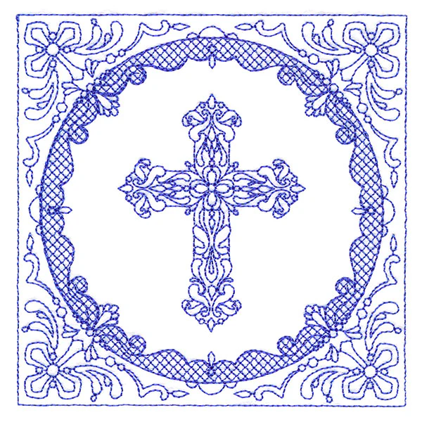 Faithful Stitches - Cross (Trapunto) - Image 7
