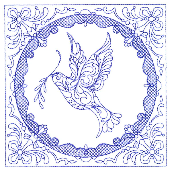 Faithful Stitches - Dove (Trapunto) - Image 5
