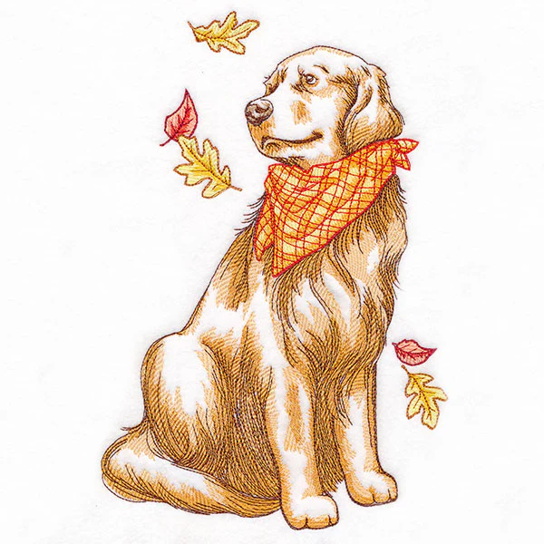 Fall Delights Golden Retriever - Image 5