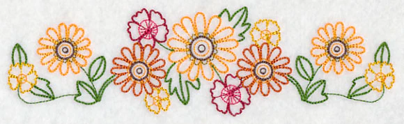 Fall Flower Border (Vintage) - Image 3