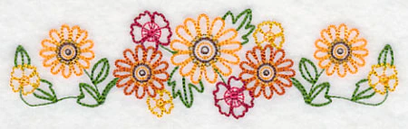 Fall Flower Border (Vintage) - Image 4