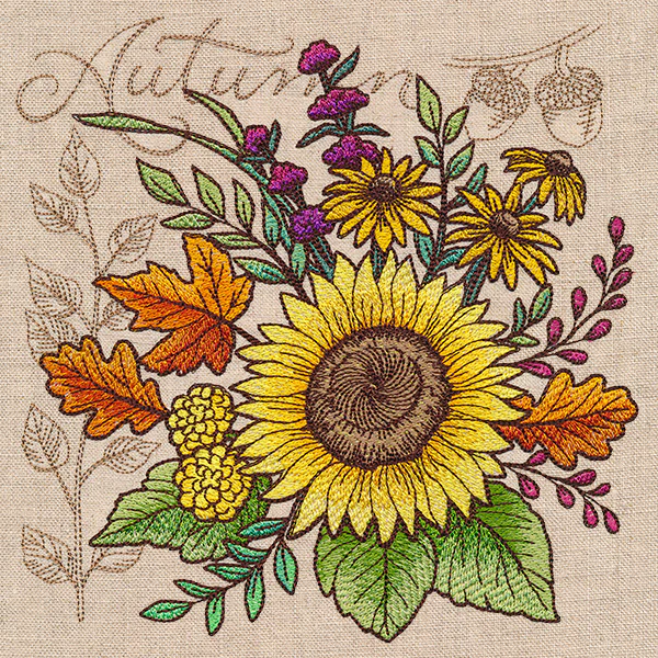 Fall Flowers Bouquet Medley - Image 2