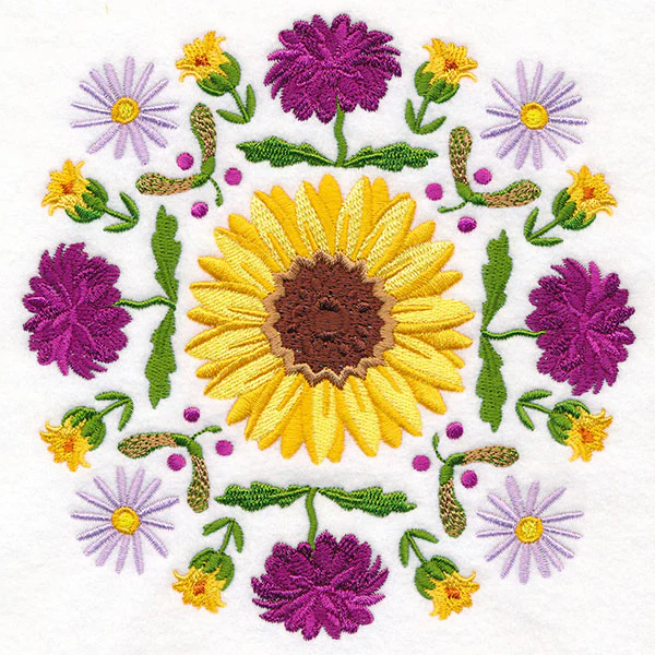Fall Flowers Medallion - Image 3