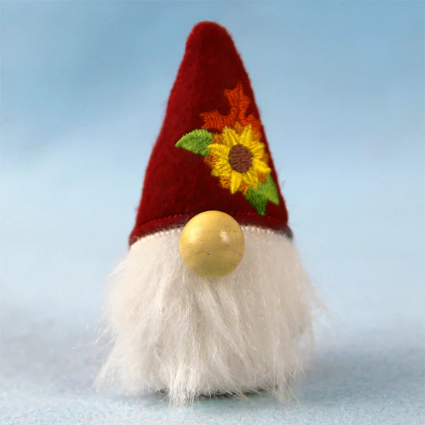 Fall Garden Gnome Stuffie (In-the-Hoop) - Image 5