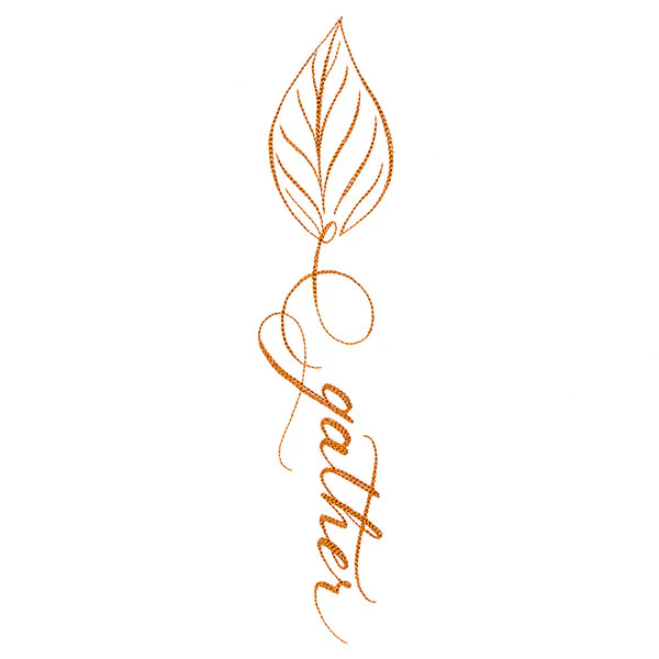 Fall Leaves Calligraphy - Gather - Image 2