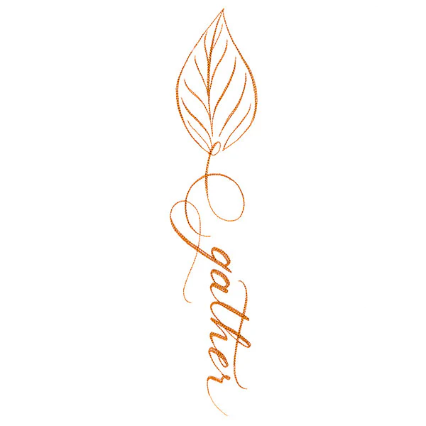 Fall Leaves Calligraphy - Gather - Image 6