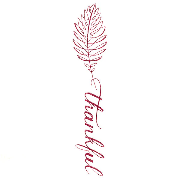 Fall Leaves Calligraphy - Thankful - Image 6