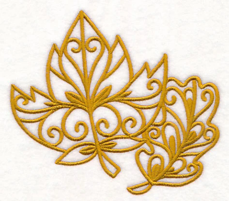 Fall Leaves (Goldwork) - Image 3