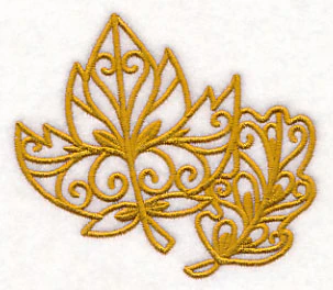 Fall Leaves (Goldwork) - Image 5
