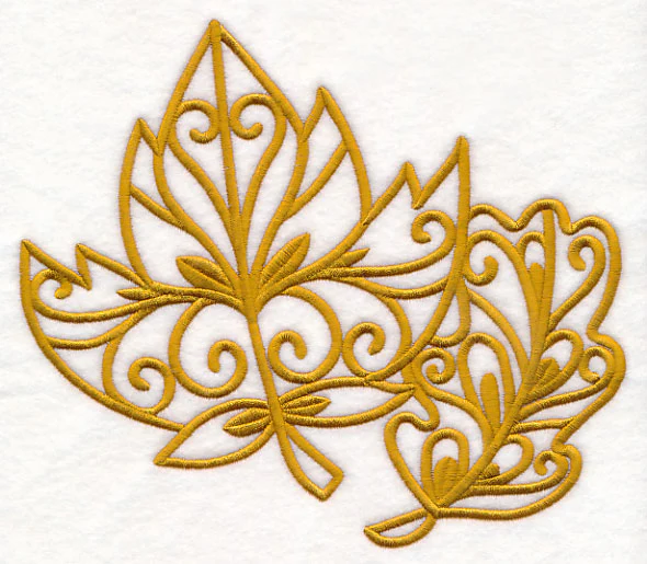 Fall Leaves (Goldwork) - Image 6