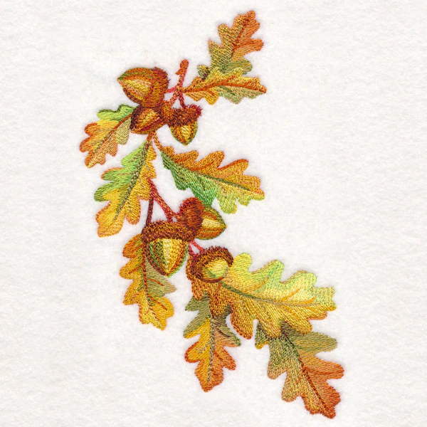 Fall Oak Leaves in Watercolor - Image 2