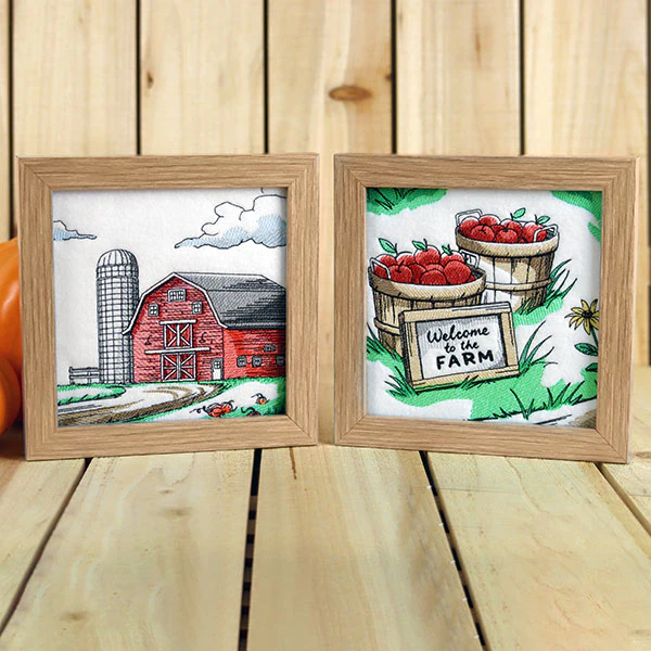 Fall on the Farm Scene - Barn and Silo - Image 6