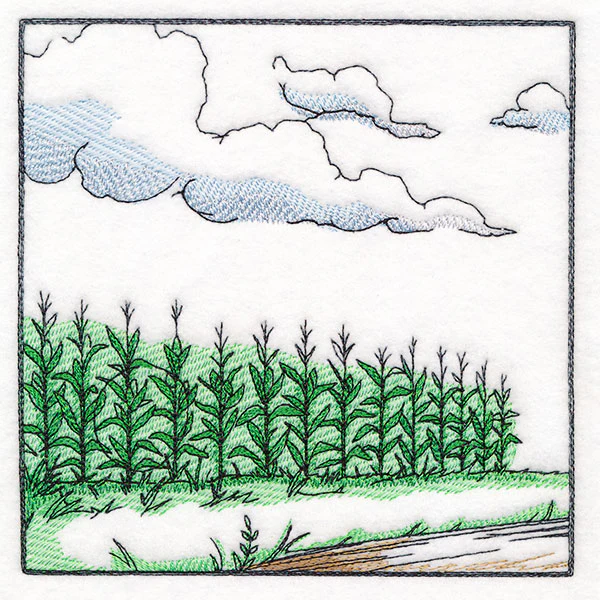 Fall on the Farm Scene - Corn Field - Image 5