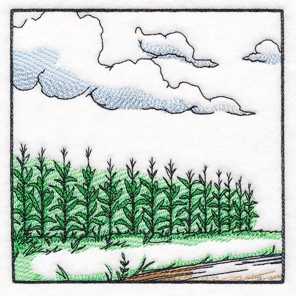 Fall on the Farm Scene - Corn Field - Image 7