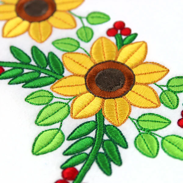 Fall Sunflowers Shirt Collar - Image 8