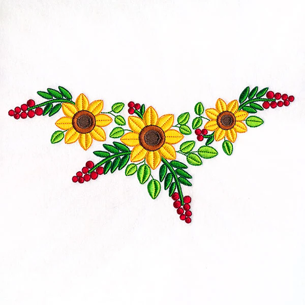 Fall Sunflowers Shirt Collar - Image 9