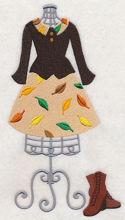 Falling Leaves Dress Form - Image 2
