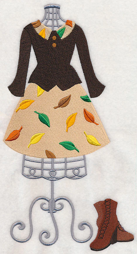 Falling Leaves Dress Form - Image 5