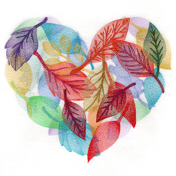 Falling Leaves Heart