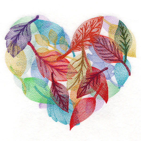Falling Leaves Heart - Image 3