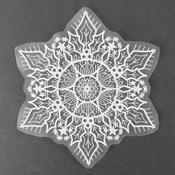 Falling Snowflake Doily (Organza) - Image 5
