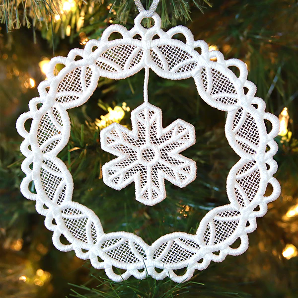Falling Snowflake Ornament (Lace) - Image 4