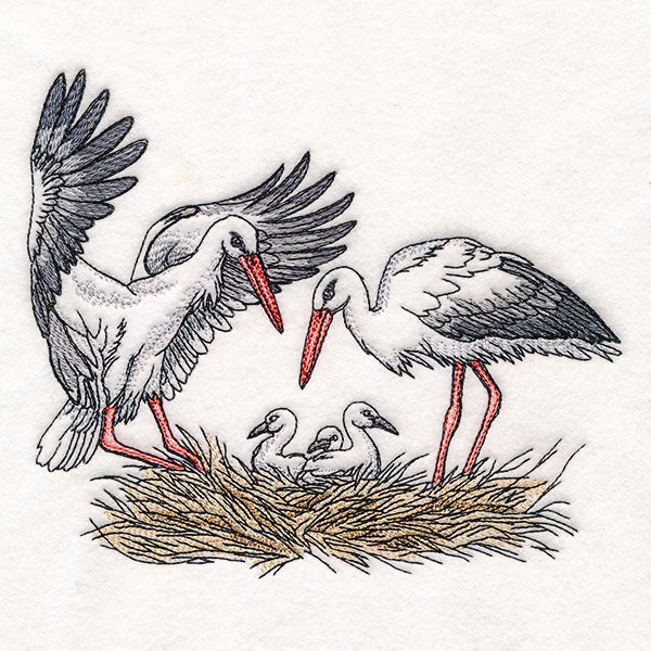 Family Time in the Stork Nest - Image 3