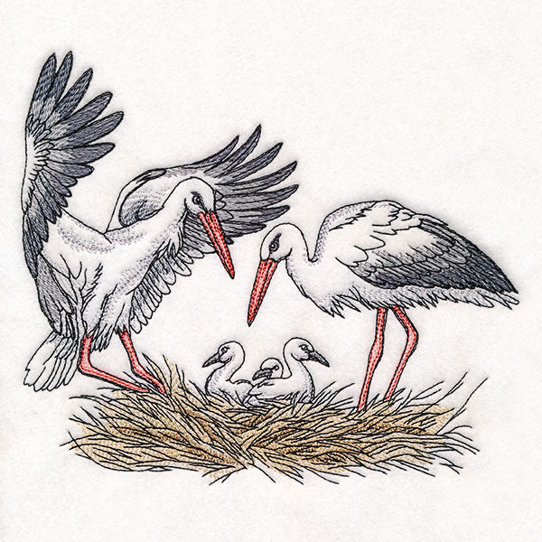 Family Time in the Stork Nest - Image 8