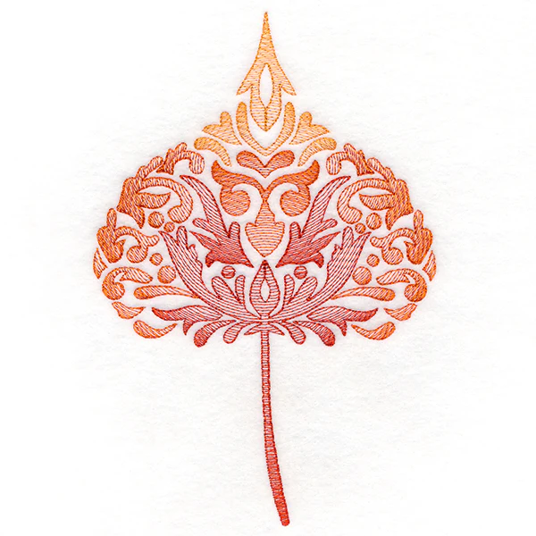 Fanciful Fall Cottonwood Leaf - Image 2