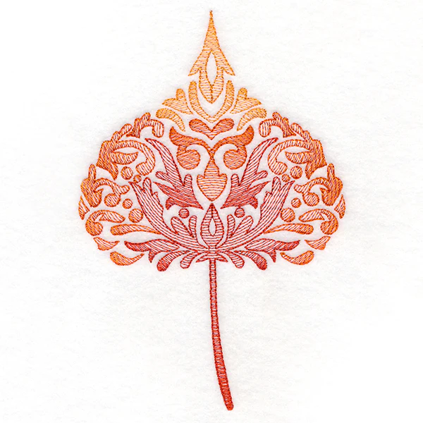 Fanciful Fall Cottonwood Leaf - Image 3