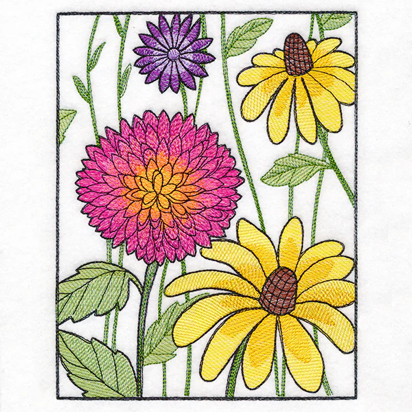Fanciful Fall Garden Scene 4 - Image 3